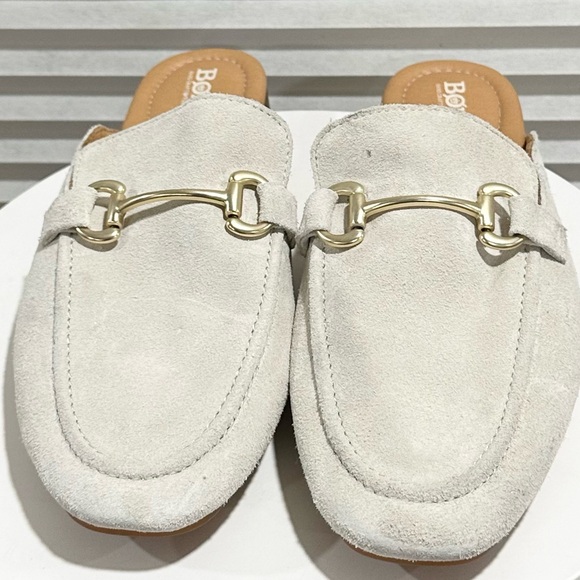 🌸BORN🌸 Size: Lareina Cream Suede Mule 11M - Picture 6 of 14